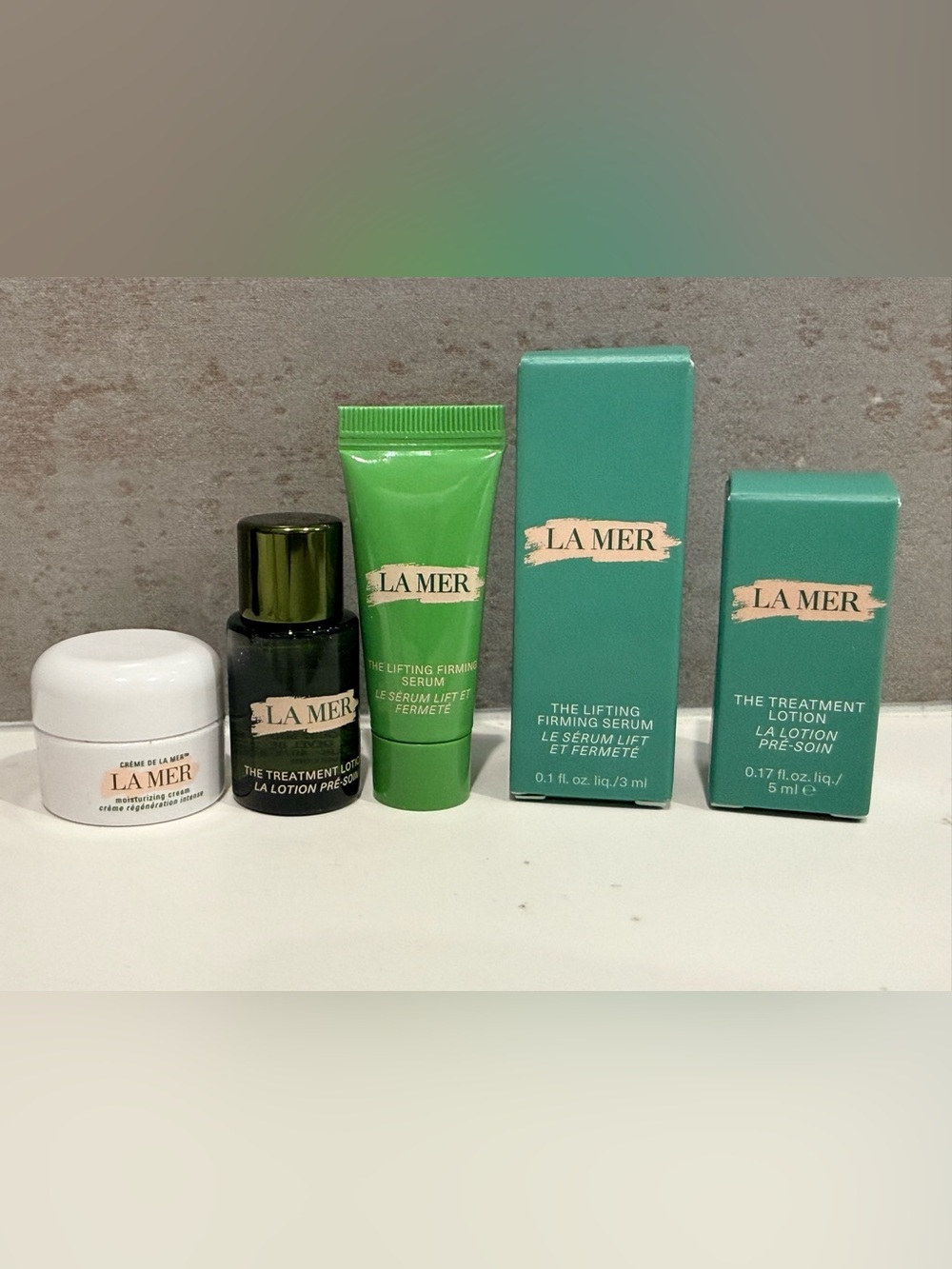 La Mer Mini Moisturizing Creme +Treatment Lotion 5ml + Lifting Firming Serum 3ml